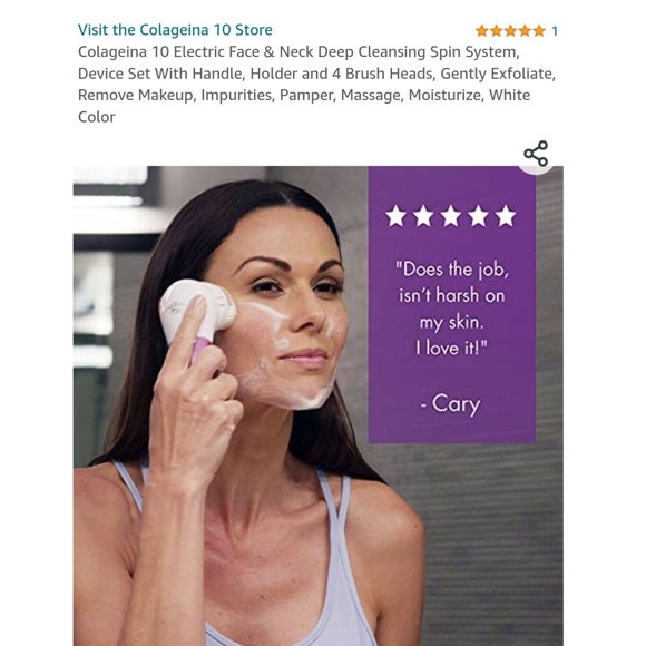 Colageina 10 Electric Face & Neck Deep Cleansing Spin System. - Picture 3 of 4